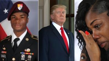 El presidente Trump continúa con la polémica sobre uno de los soldados muerto en Níger.