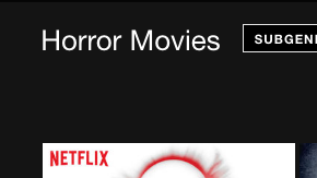 Películas de terror en Netflix