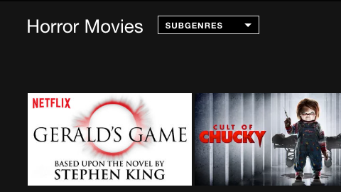 Películas de terror en Netflix