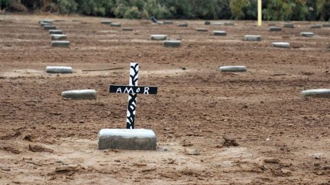 Tumbas sin nombre en Holtville (California), recordatorios de los peligros de la frontera