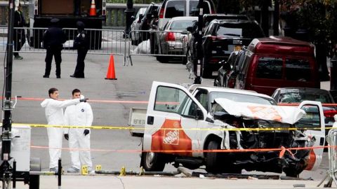 El atentado ocurrió a pocas cuadras del Memorial del atentado del 11 de septiembre (de 2001) en en Tribeca.