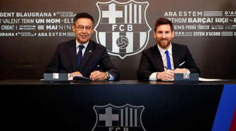 Messi renovó con Barcelona hasta 2021