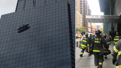 El incidente se reportó en un edificio de Columbus Circle.El incidente se reportó en un edificio de Columbus Circle.
