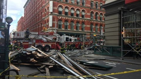 El NYPD publicó fotos en una de sus cuentas de Twitter.