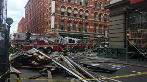 El NYPD publicó fotos en una de sus cuentas de Twitter.