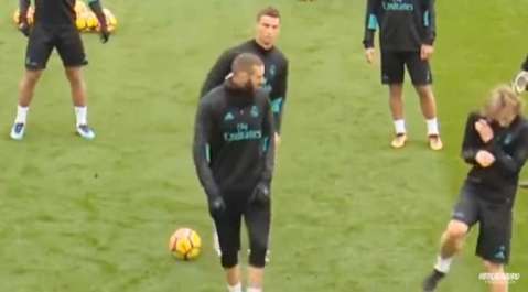 Cristiano Ronaldo estuvo a punto de proponarle un balonazo a Karim Benzema