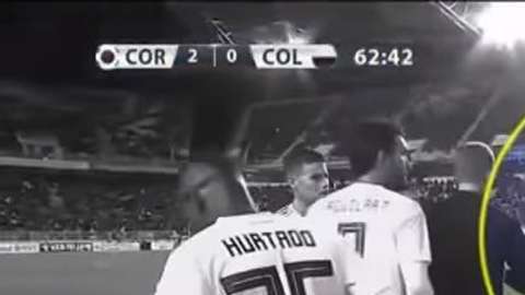 Edwin Cardona hizo una seña racista a los jugadores de la selección de Corea del Sur