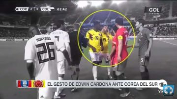 Edwin Cardona hizo una seña racista a los jugadores de la selección de Corea del Sur