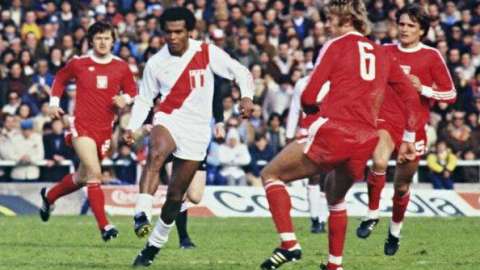 Teófilo Cubillas en el mundial de 1978. STAFF/AFP/Getty Images