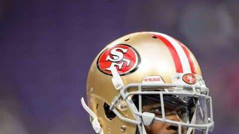 Marquise Goodwin de los  San Francisco 49ers enfrentó una tragedia el fin de semana pasado. (Foto: Hannah Foslien/Getty Images)