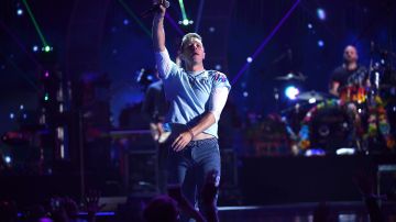 Chris Martin durante su presentación en iHeartRadio Music Festival.
