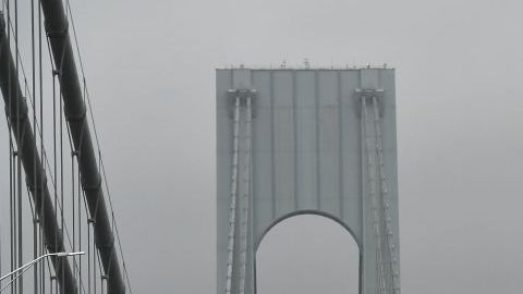 El puente Verrazzano conecta a Brooklyn con Staten Island