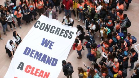 Los "Dreamers" mantienen su lucha en el Congreso.