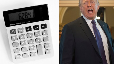 El presidente Trump acudió al Capitolio a defender su plan tributario.