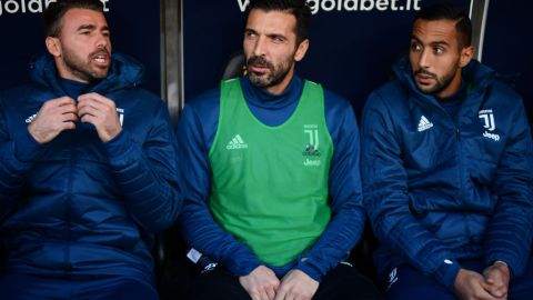 Buffon fue suplente con Juventus.  MARCO BERTORELLO/AFP/Getty Images