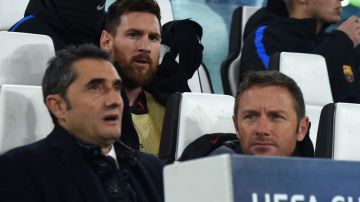 Messi fue suplente contra Juventus.  FILIPPO MONTEFORTE/AFP/Getty Images