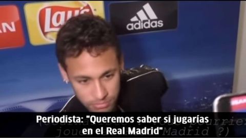 Neymar se enojó cuando le preguntaron por el Real Madrid