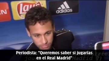 Neymar se enojó cuando le preguntaron por el Real Madrid
