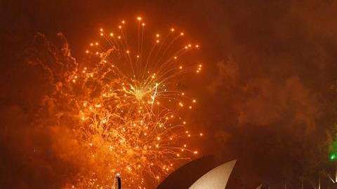Fuegos artificiales para celebrar la llegada del año nuevo /EFE