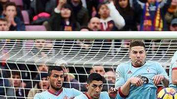 El delantero argentino del Barcelona Lionel Messi anotó al Celta tras tres jornadas de irse en cero. (Foto: EFE/Alejandro García)