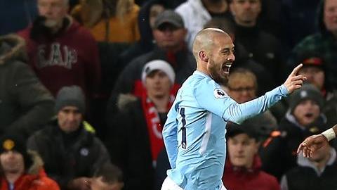 David Silva abrió el marcador. EFE