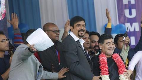 Diego Maradona en Kolkata. EFE