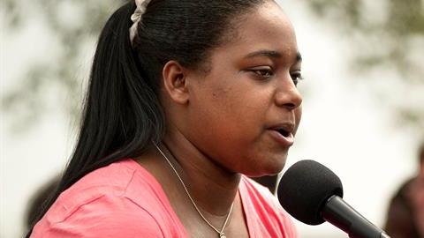 Erica Garner se convirtió en una activista de los derechos de la comunidad afroamericana.