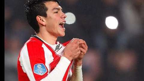 Hirving Lozano consiguió su gol número 12 en Europa, con el PSV Eindhoven