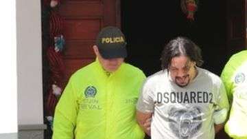 Juan Carlos Mesa al momento de su detención. Crédito: Alcaldía de Medellín