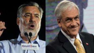 Para ganar la elección presidencial, tanto Sebastián Piñera (der) como Alejandro Guillier tienen que complacer a votantes muy distintos.