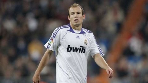 El holandés Arjen Robben en una foto cuando militaba en el Real Madrid,
equipo del que tiene malos recuerdos. (Foto: Jasper Juinen/Getty Images)