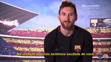Messi le mandó a Neymar un emotivo mensaje