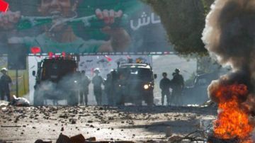 Manifestantes palestinos y fuerzas israelíes se enfrentaron en varias ciudades de Cisjordania y Gaza.