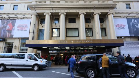 Hotel Pennsylvania en la Avenida Septima y Calle oeste 33 en Manhattan.