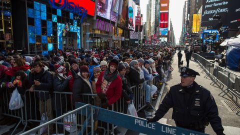 Al menos dos millones de personas se congregarán en Times Square.