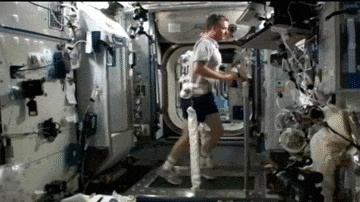 Hacer ejercicios es esencial para los astronautas en la EEI. Tumblr NASA