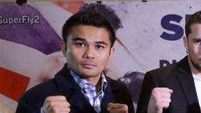 De izquierda a derecha, Brian Viloria, Carlos Cuadras, 'Gallo' Estrada y McWilliams Arroyo, participantes en una función de pequeños gigantes el 24 de febrero en Los Ángeles.