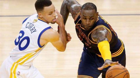 Stephen Curry y LeBron James