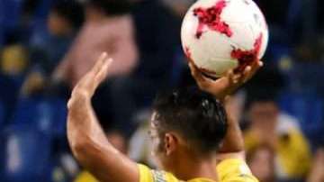 El entrenador de Las Palmas, Paco Jémez, en el partido ante el Valencia de ida de octavos de final de la Copa del Rey. (Foto: EFE/Ángel Medina G.)