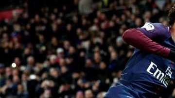 Neymar Jr del París Saint Germain celebra uno de sus goles ante el Dijon. (Foto: EFE/IAN LANGSDON)