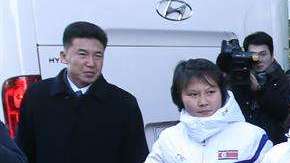 Las jugadoras de Corea del Norte. EFE