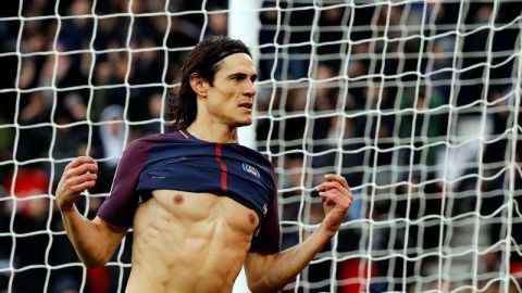 Edinson Cavani marcó su gol 157 con el París Saint-Germain