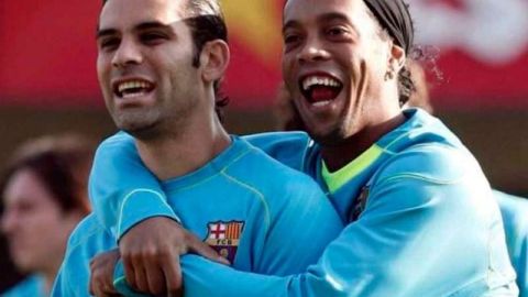 El defensa mexicano Rafael Márquez recordó algunos momentos al lado del brasileño Ronaldinho.