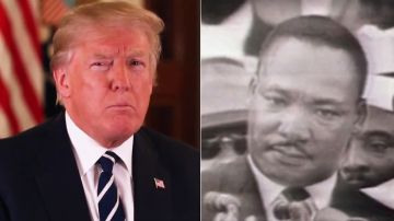 El presidente Trump habló de la lucha del Dr. King.