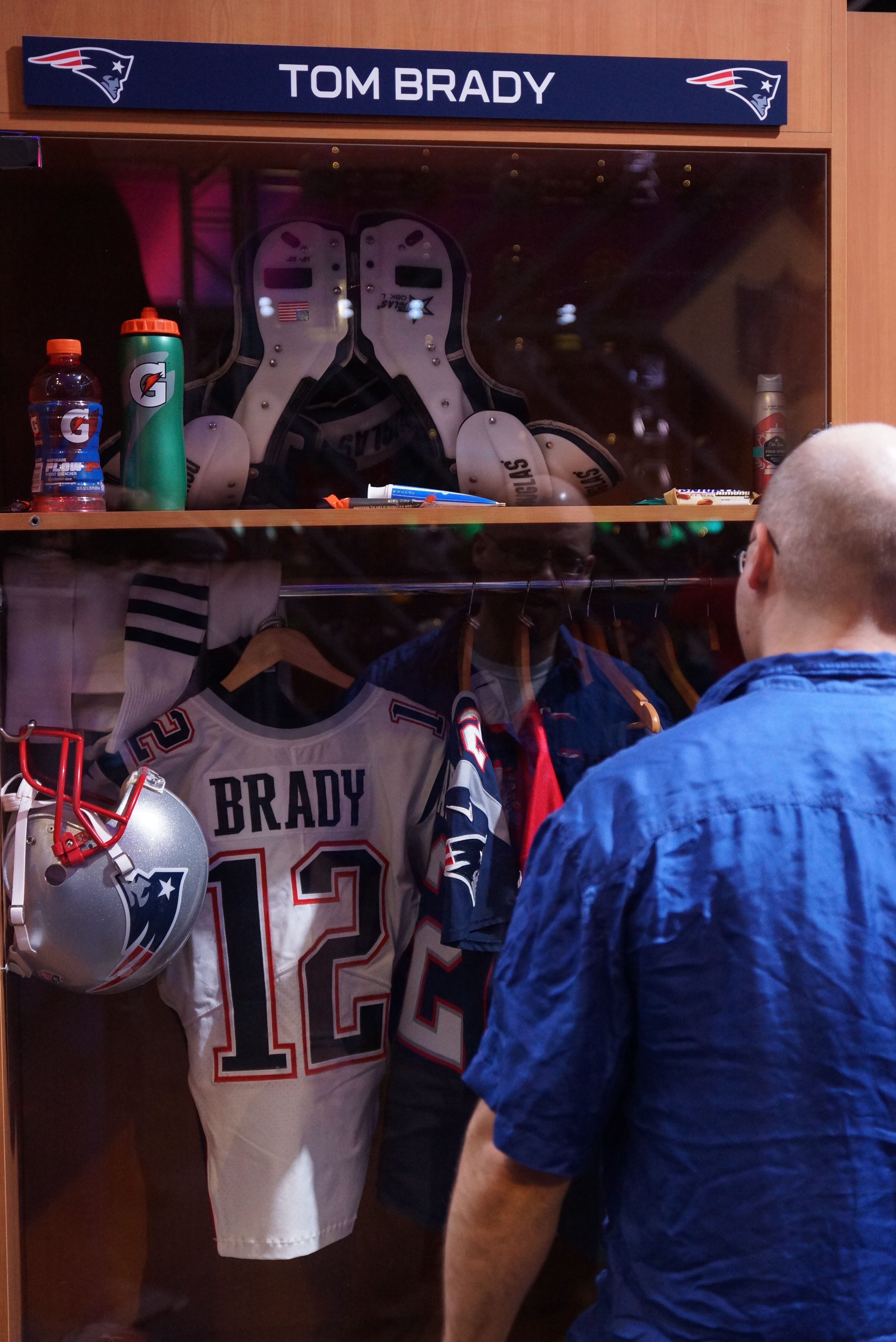 La taquilla de Tom Brady será una de las más fotografiadas en este Super Bowl Experience.