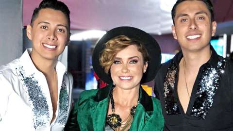 Brian Calderón, Carmen Muñoz y Carlos Calderón de "Enamorándonos"