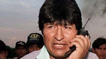 Evo Morales creció políticamente por encabezar la resistencia de los cocaleros a la erradicación de la coca.