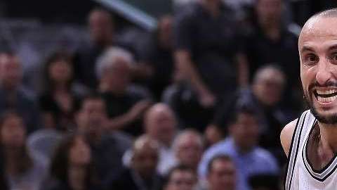 Manu Ginobili, de los San Antonio Spurs. Getty Images.