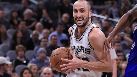 Manu Ginobili, de los San Antonio Spurs. Getty Images.