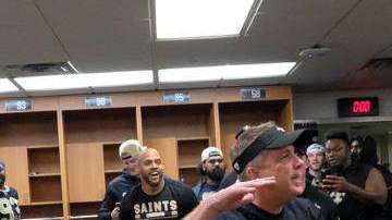 Así bailó el coach Sean Payton con los jugadores de Saints